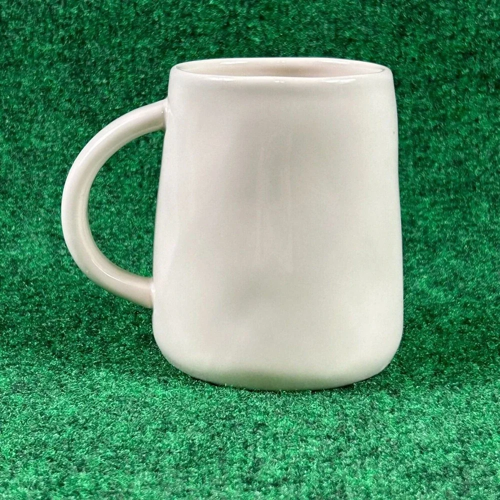 Rae Dunn Artisan Collection Gather Easter Egg Motif White Ceramic Coffee Tea Mug